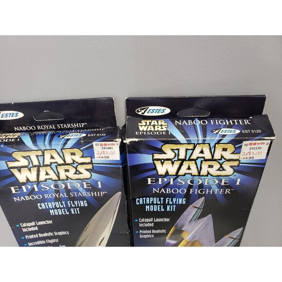 Vintage Star Wars‎ Episode 1 Naboo Fighter & Starship Catapult Flying Model Kit - Picture 6 of 7